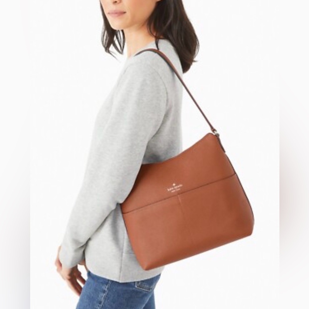 kate spade brown leather shoulder bag